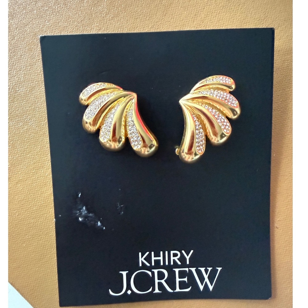 KHIRY X J.Crew talon earrings with pavé crystals - Picture 2 of 4
